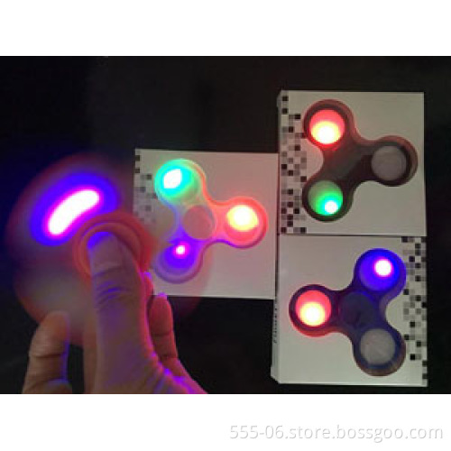 2017 new fidget spinner with led light customized logo hand spinner